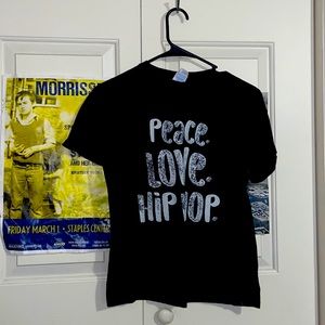 Kids Large PEACE.LOVE. HIP HOP. Shirt ♥️